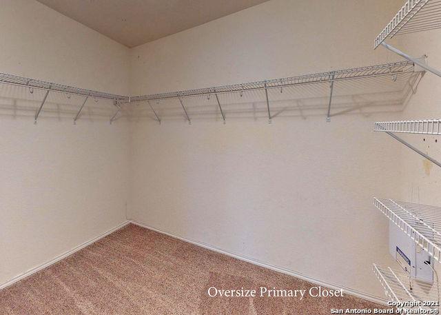 walk in closet featuring carpet floors