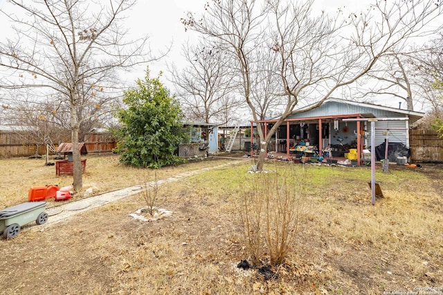 exterior space with a front lawn