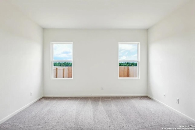 carpeted empty room featuring a healthy amount of sunlight