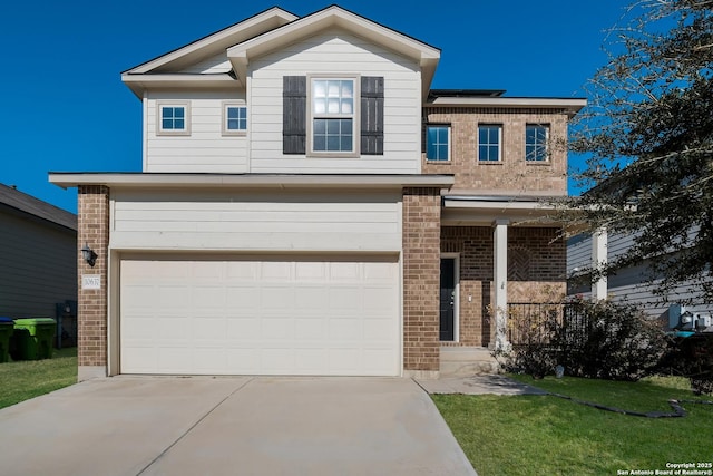 view of front of house featuring a garage