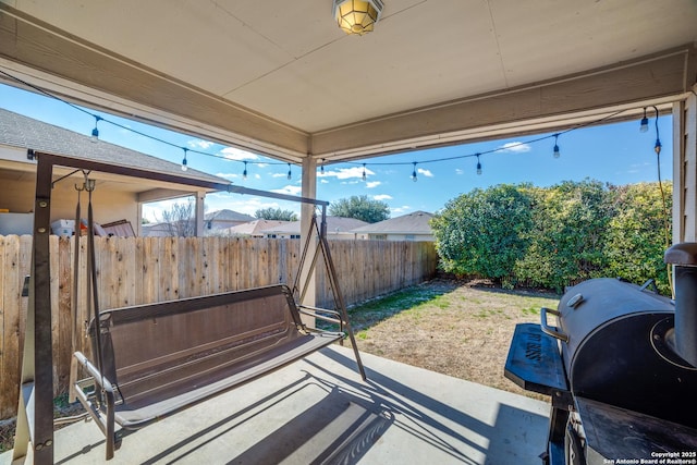 535 Granite Clf, San Antonio, TX 78251 - view of patio / terrace with a fenced backyard and grilling area