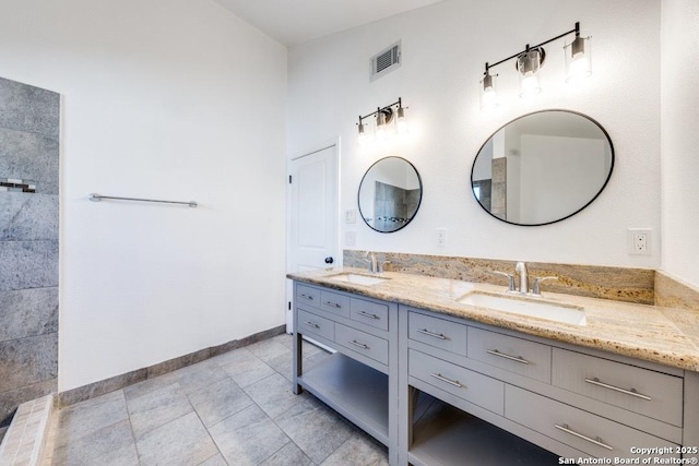 bathroom with vanity