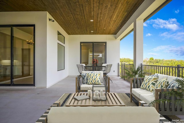 view of patio / terrace featuring outdoor lounge area