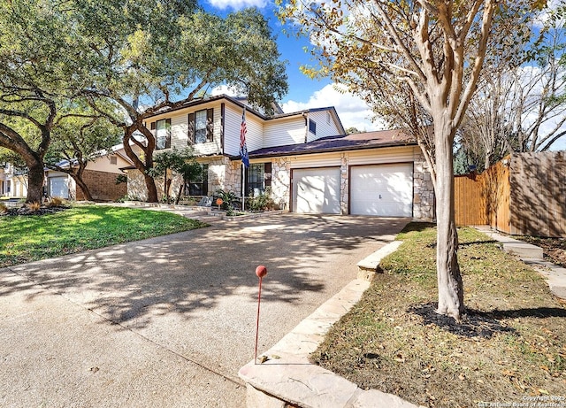 front facade featuring a garage