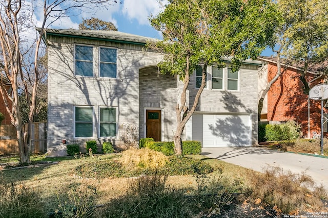 view of front of house featuring a garage