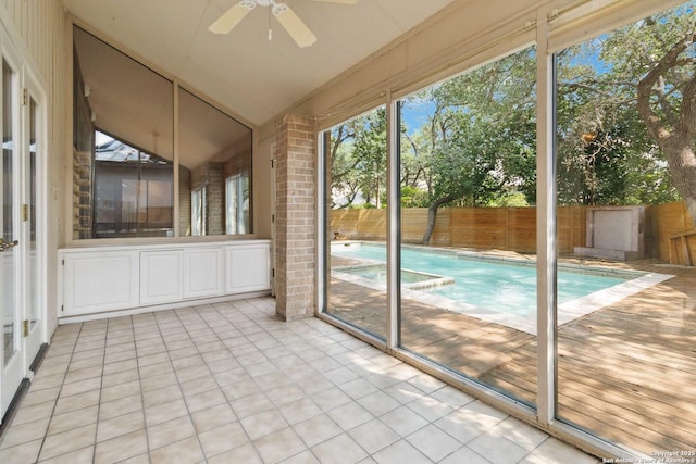 12519 Elm Manor St, San Antonio, TX 78230 - unfurnished sunroom with vaulted ceiling