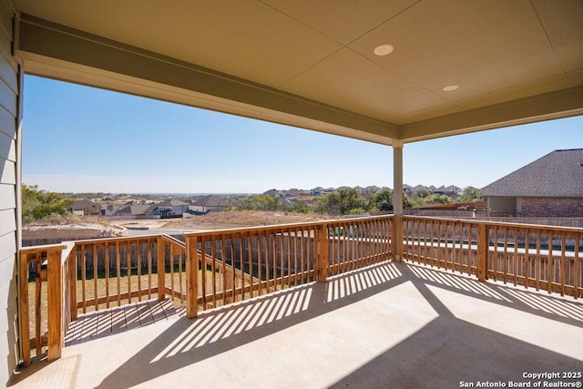 view of patio / terrace featuring a deck