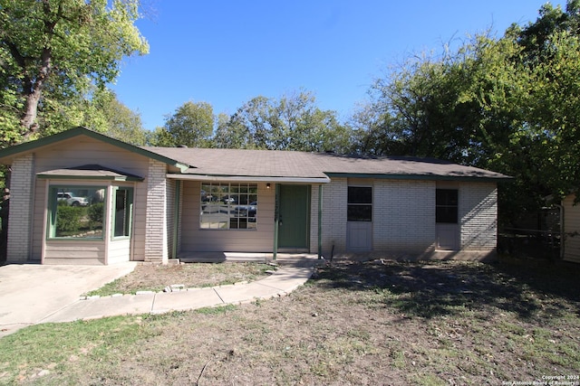 view of ranch-style house