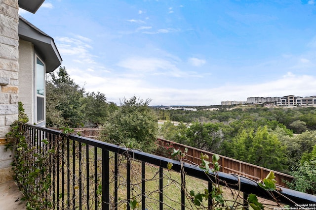 view of balcony