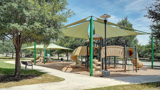 view of community jungle gym