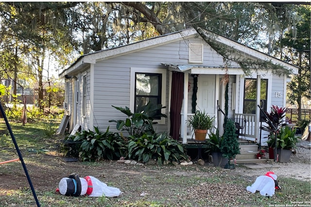 view of bungalow