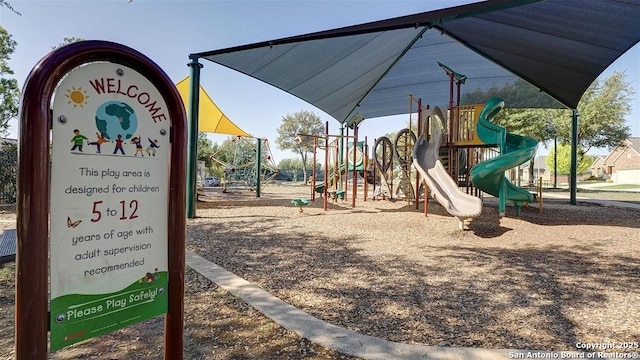 view of jungle gym