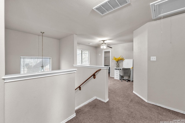 corridor featuring carpet floors