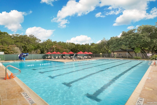 view of pool