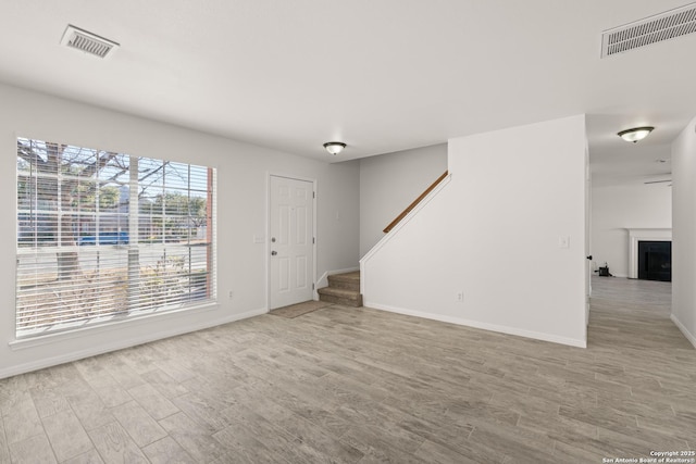 foyer featuring light hardwood / wood-style flooring