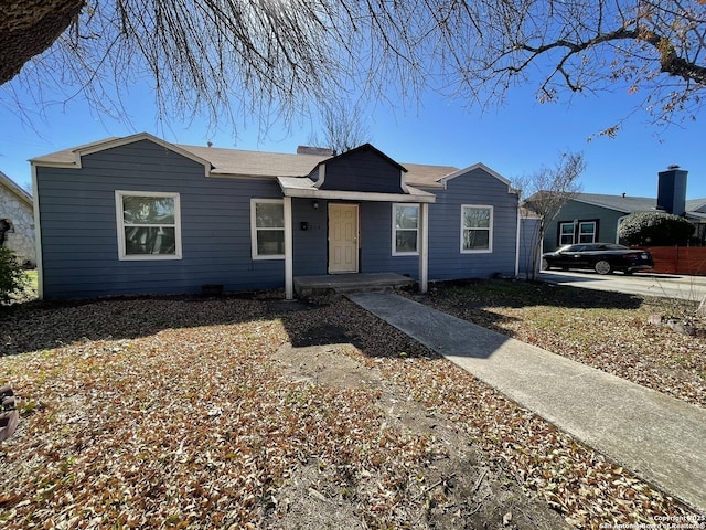 view of ranch-style home