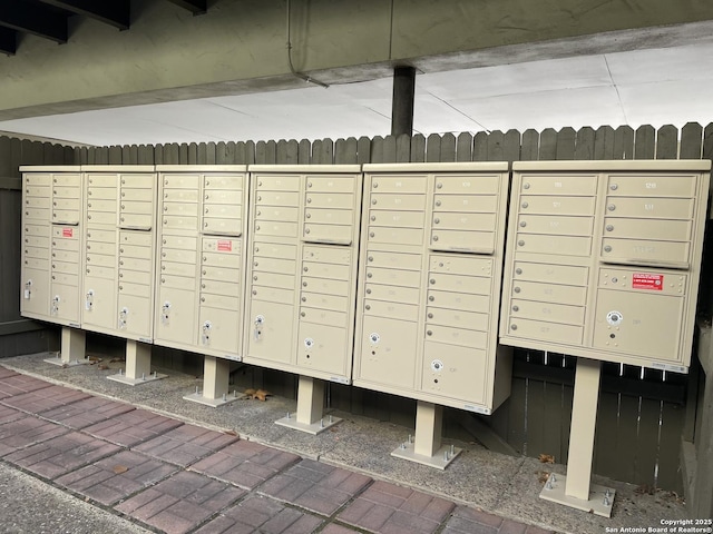 surrounding community with a mail area