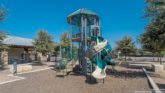 view of jungle gym