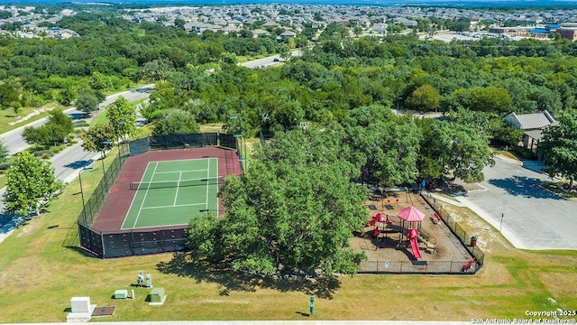 birds eye view of property