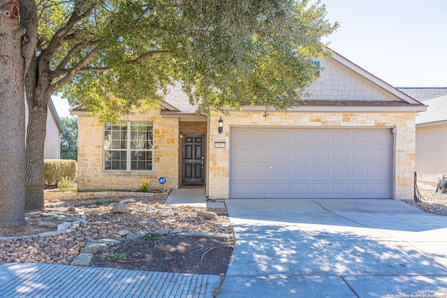 view of front of home featuring a garage