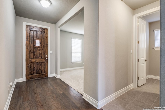 foyer featuring hardwood / wood-style floors