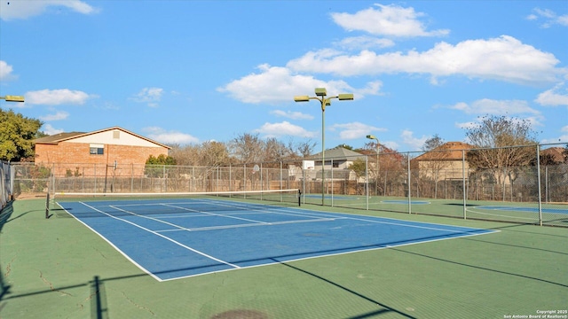 view of tennis court