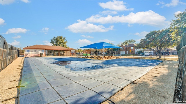 view of pool with a patio area