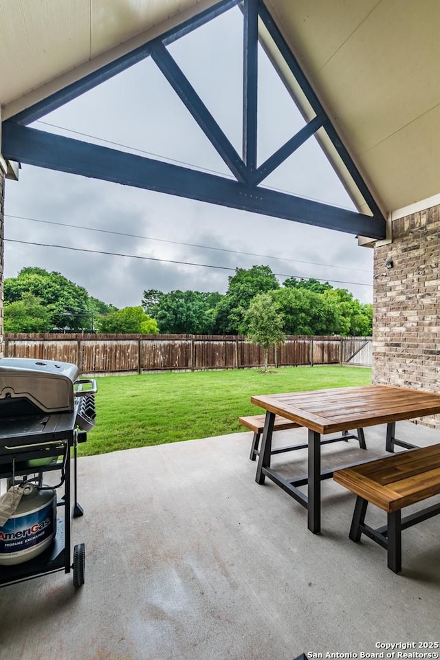 view of patio / terrace with grilling area