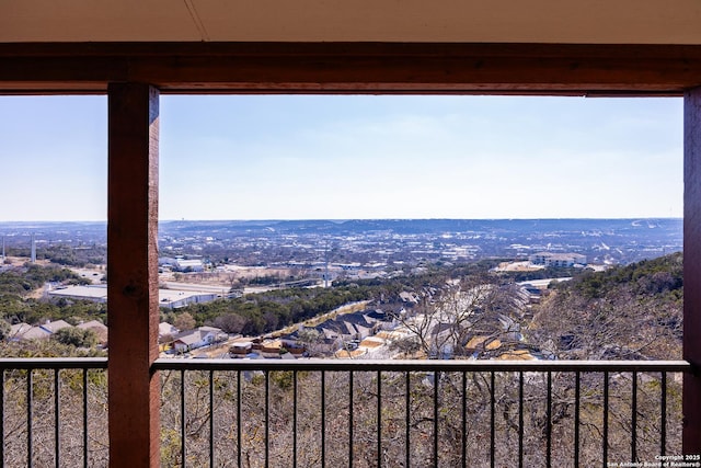 view of balcony