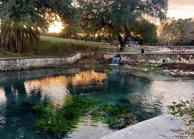 view of water feature