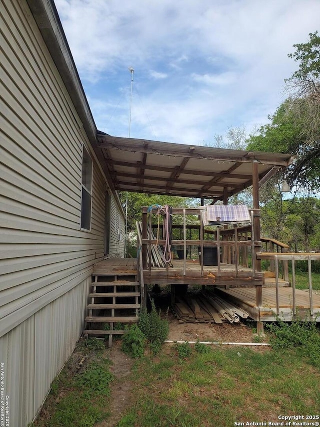 view of deck