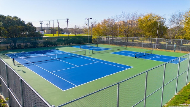 view of tennis court