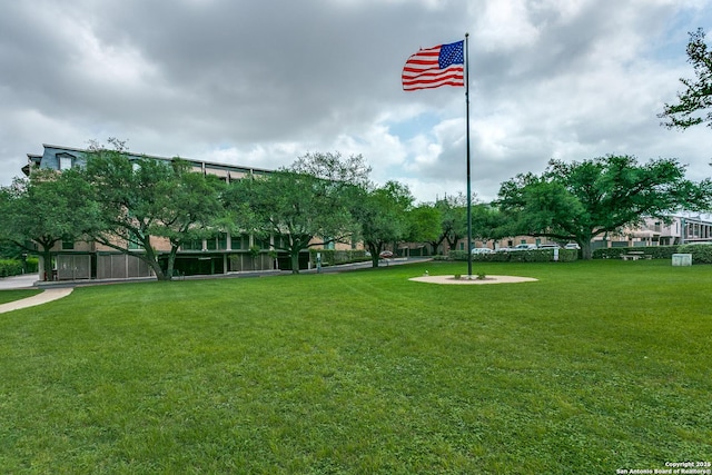 view of home's community featuring a yard