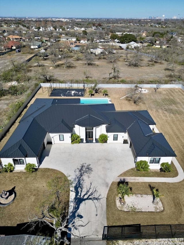 birds eye view of property