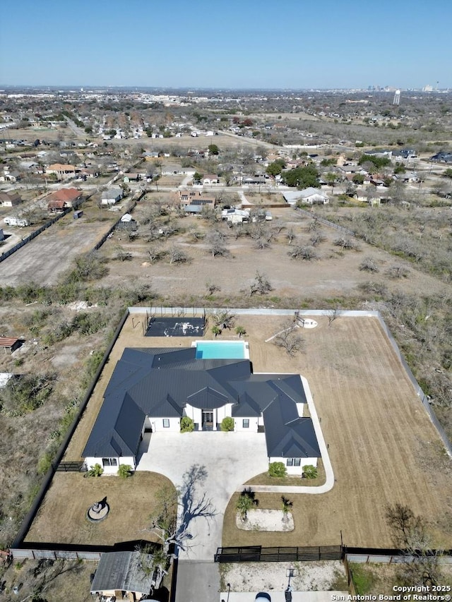 birds eye view of property