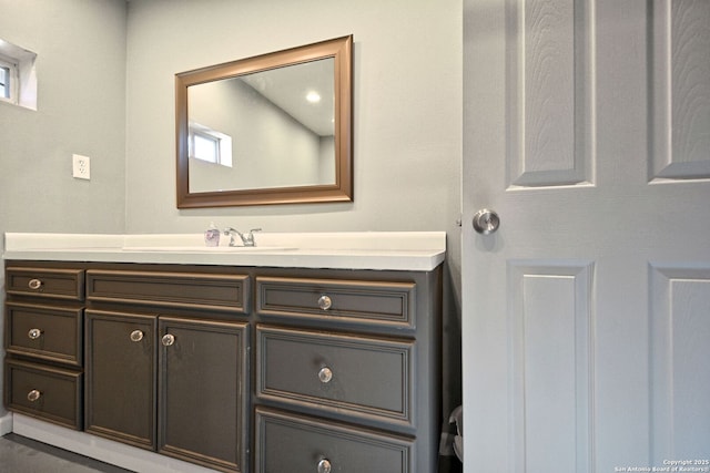 bathroom featuring vanity and a healthy amount of sunlight