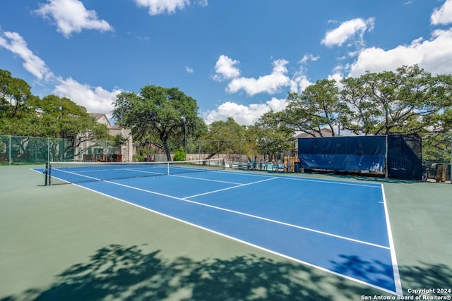 view of tennis court