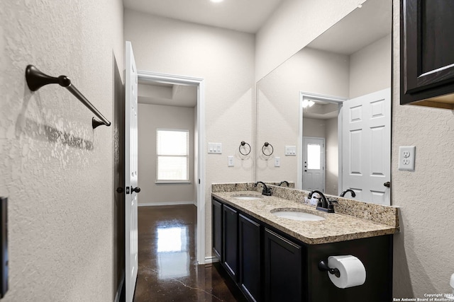 bathroom featuring vanity and a healthy amount of sunlight