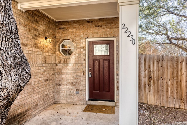 view of property entrance