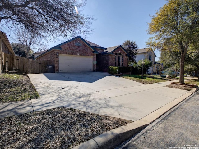 ranch-style home with a garage