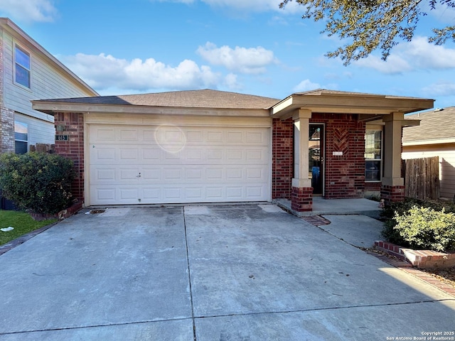 view of front of home featuring a garage