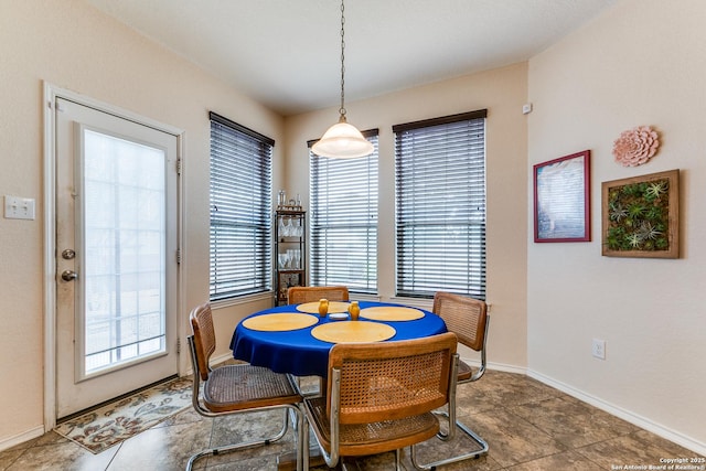 view of dining area