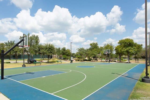 view of basketball court