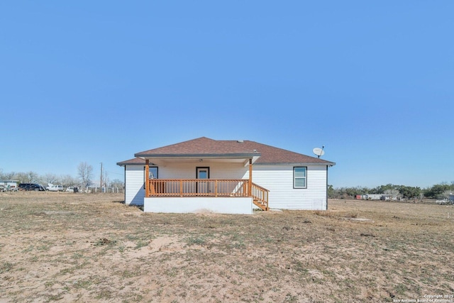 view of rear view of property