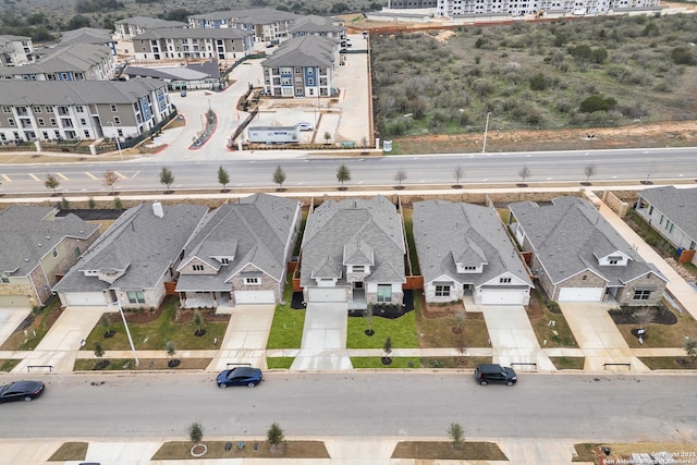 drone / aerial view featuring a residential view