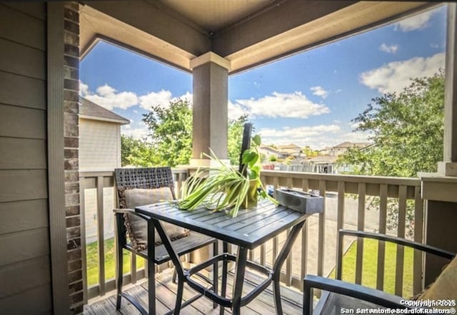 view of balcony