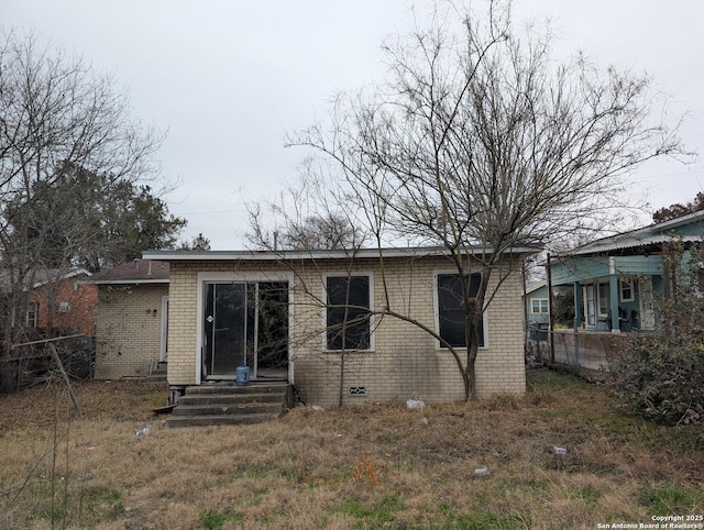 view of back of property