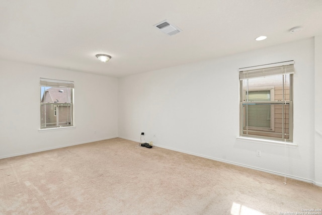 view of carpeted empty room