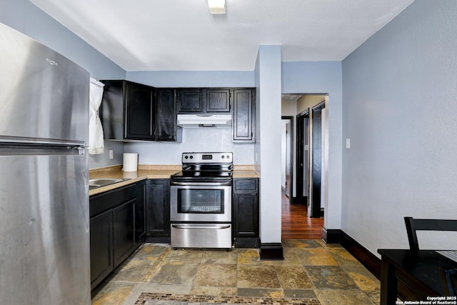 kitchen featuring sink and stainless steel appliances