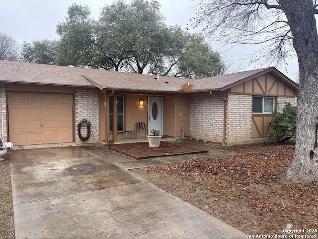 ranch-style house with a garage